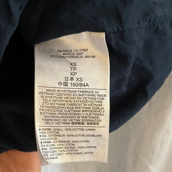 Gap 100% Cotton Plaid Button-Up Dress - Picture 4 of 4